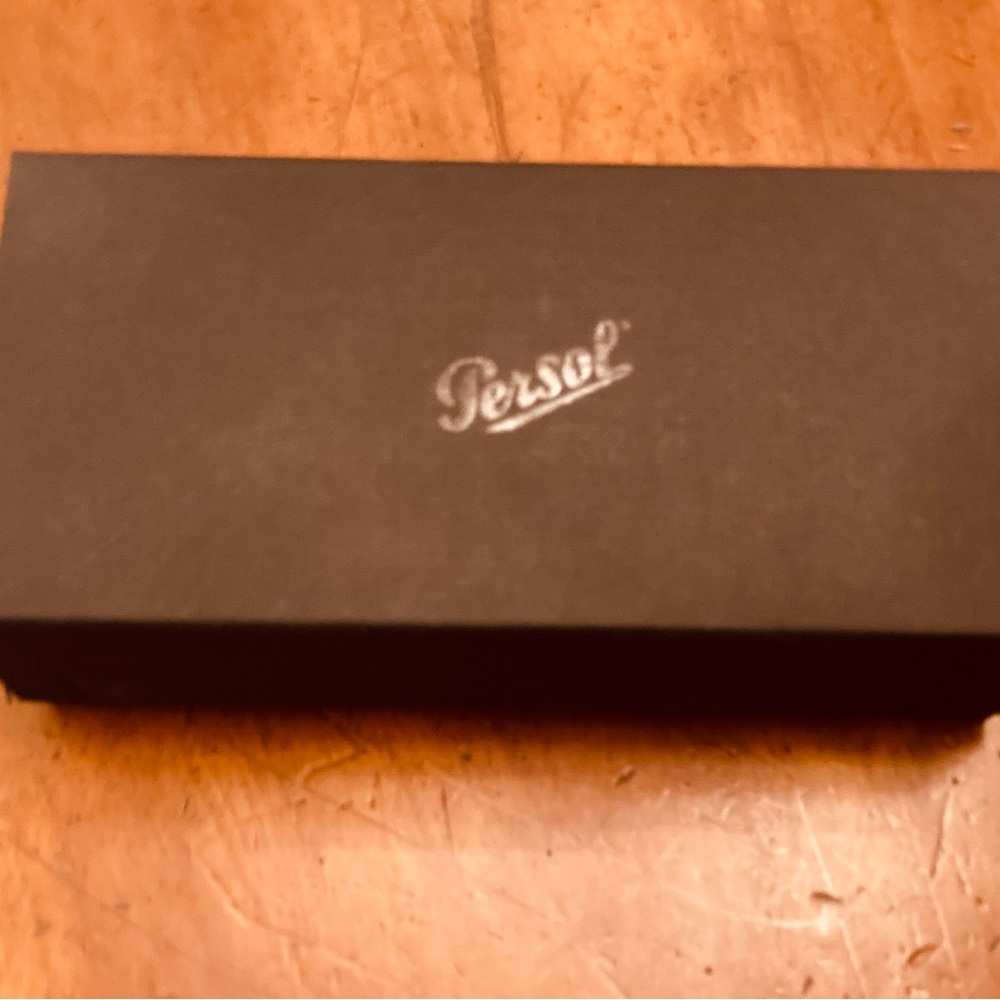 Persol sunglass box (empty) info packets